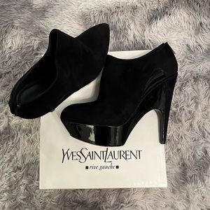 Authentic YSL Black Booties